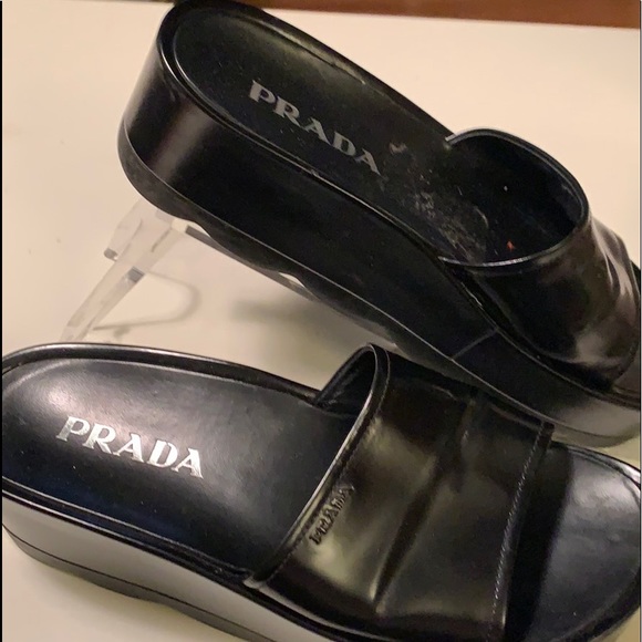 Prada platform slides - Picture 1 of 9